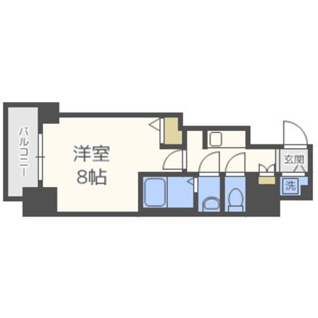 S-RESIDENCE谷町五丁目の物件間取画像